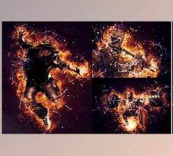 Download Fire Ignition Photoshop Action CreativeMarket - 6800279