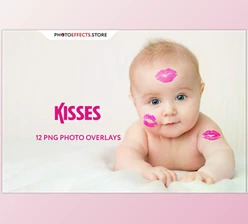 Download 12 Kisses Photo Overlays CreativeMarket - 6672786