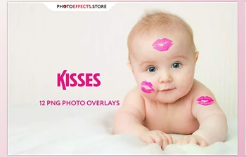 Download 12 Kisses <span class='badge badge-warning'>Photo</span> Overlays CreativeMarket - 6672786