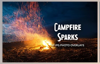 Download 47 Campfire Spark <span class='badge badge-warning'>Photo</span> Overlays GraphicRiver - 34818217