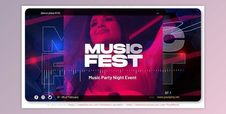 Download Music Party Event (Videohive 35656857) - AE Project