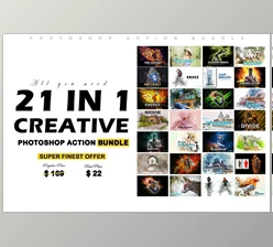 Download 21 In 1 Creative PS Actions CreativeMarket - 6800794