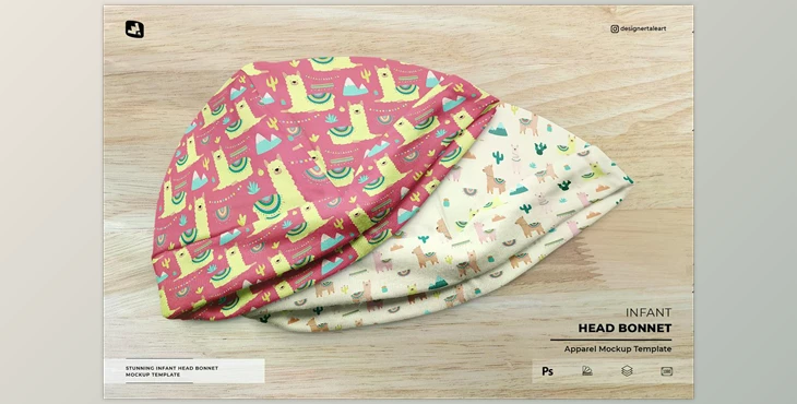 Download Infant Head Bonnet Mockup - 6788168