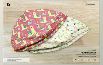 Download Infant <span class='badge badge-warning'>Head</span> Bonnet Mockup - 6788168