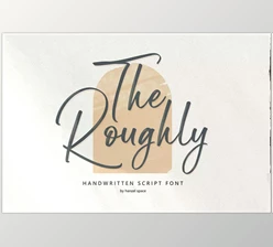 Download The Roughly Script Font CreativeMarket 6637807
