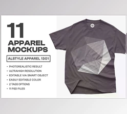 Download Alstyle Apparel 1301 T-Shirt Mockups
