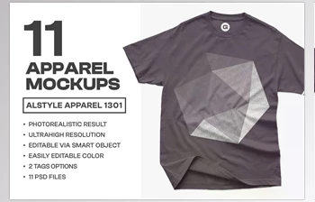 Download Alstyle Apparel 1301 T-Shirt <span class='badge badge-warning'>Mockups</span>
