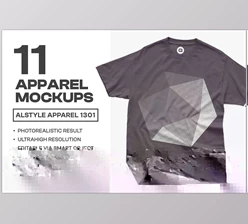 Download Alstyle Apparel 1301 T-Shirt Mockups