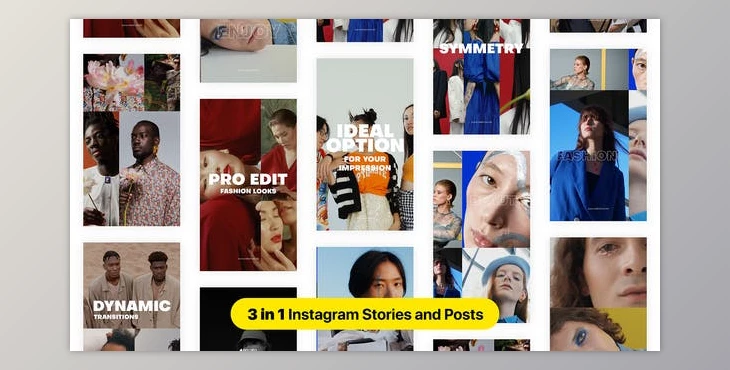 Download Grid Multiscreen Instagram Stroies and Posts (Videohive 34974413) - AE Project