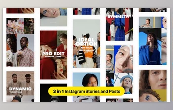 Download Grid <span class='badge badge-warning'>Multiscreen</span> Instagram Stroies and Posts (Videohive 34974413) - AE Project