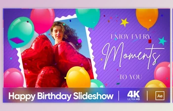 Download Bright <span class='badge badge-warning'>Happy</span> Birthday Slideshow (Videohive 35122476) - AE Project