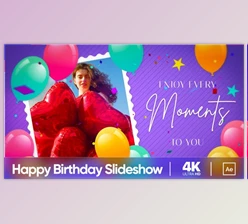 Download Bright Happy Birthday Slideshow (Videohive 35122476) - AE Project