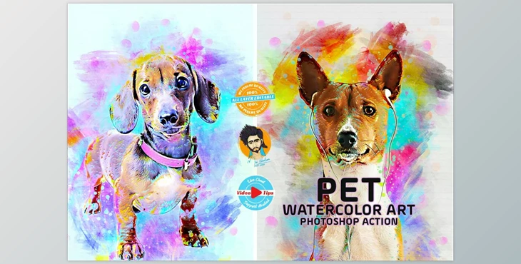 Download Pet Watercolor Art Plugin CreativeMarket - 6447259