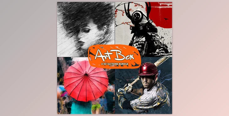 Download Art Box 4 in 1 Photoshop Actions Bundle GraphicRiver - 31476407