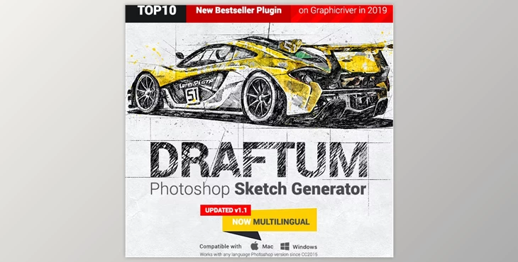 Download Sketch Generator - Draftum - Photoshop Plugin 24508400