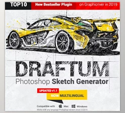 Download Sketch Generator - Draftum - Photoshop Plugin 24508400