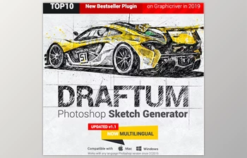 Download Sketch Generator - <span class='badge badge-warning'>Draftum</span> - Photoshop Plugin 24508400