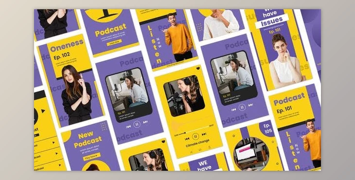 Download Podcast Instagram Story Template (Videohive 35652798) - AE Project
