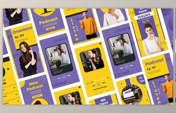 Download Podcast Instagram Story <span class='badge badge-warning'>Template</span> (Videohive 35652798) - AE Project