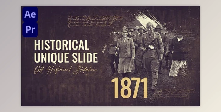 Download Historical Timeline Slideshow || Brush Slideshow (MOGRT) (Videohive 373440459) - PR Project