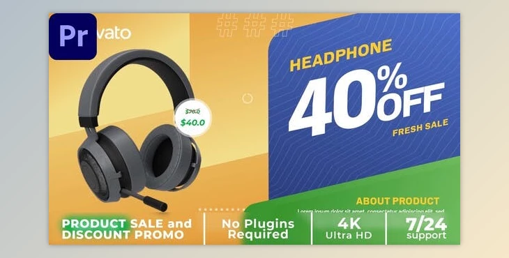 Download Product Sale and Discount Promotion v2 MOGRT (Videohive 35604813) - PR Project