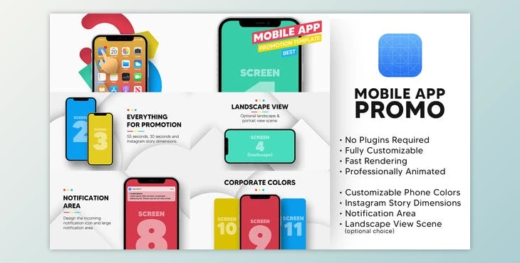 Download Mobile App Promo (Videohive 30633792) - AE Project