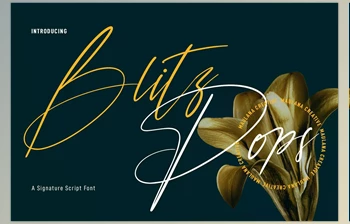 Download Blitz Pops Signature <span class='badge badge-warning'>Script</span> Font