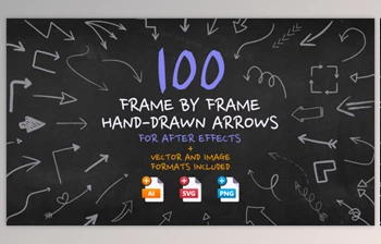 Download Frame By Frame Hand Drawn <span class='badge badge-warning'>Arrows</span> (Videohive 34067494) - AE Project