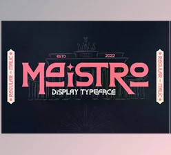 Download Maistro Modern Display Typeface