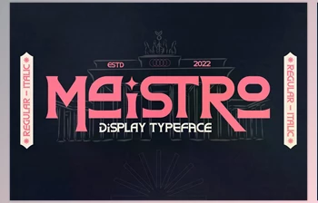 Download Maistro Modern <span class='badge badge-warning'>Display</span> Typeface