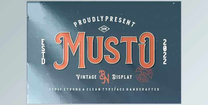 Download Musto – Vintage Display Font