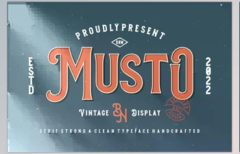 Download Musto – Vintage Display <span class='badge badge-warning'>Font</span>