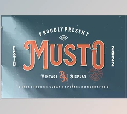 Download Musto – Vintage Display Font