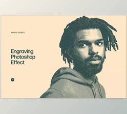 Download Engraving Photoshop Effect CreativeMarket - 6882747