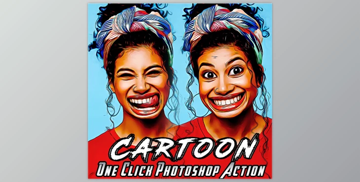 Download Caricature Cartoon Photoshop Action GraphicRiver - 35230020