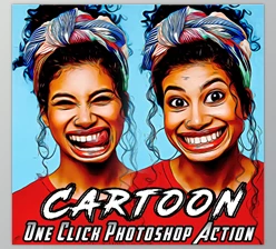 Download Caricature Cartoon Photoshop Action GraphicRiver - 35230020