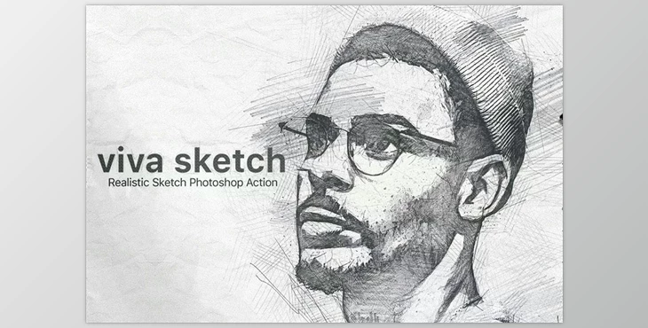 Download Viva Sketch Photoshop Action CreativeMarket - 6788666