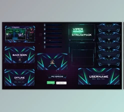 Download Viper Stream Pack Overlays (Videohive 35877296) - AE Project