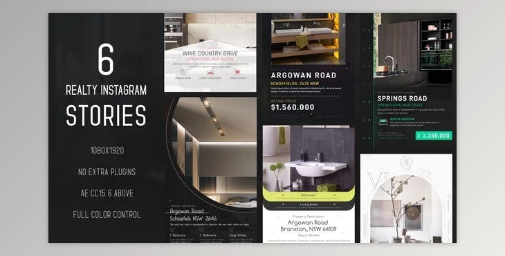 Download Real Estate Instagram Stories (Videohive 35904493) - AE Project