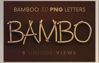 Download Bamboo – <span class='badge badge-warning'>3D</span> Lettering