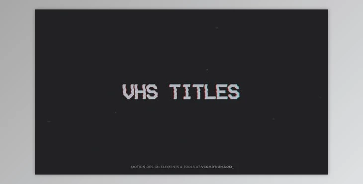 Download Titles // VHS (VideoHive 35769616) - AE Project
