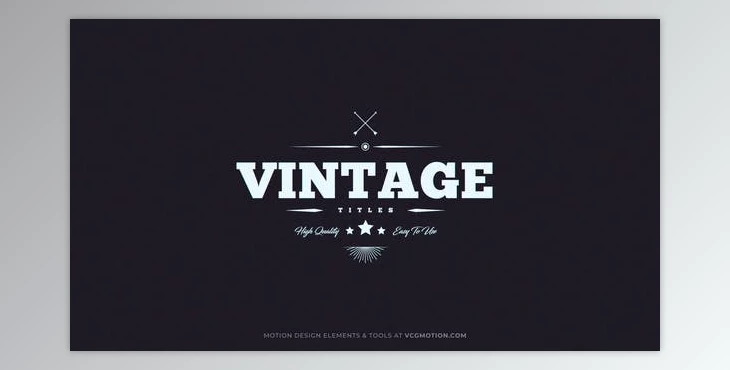 Download Titles // Vintage II (VideoHive 35890090) - AE Project