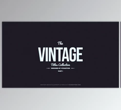 Download Titles // Vintage I (VideoHive 35889228) - AE Project