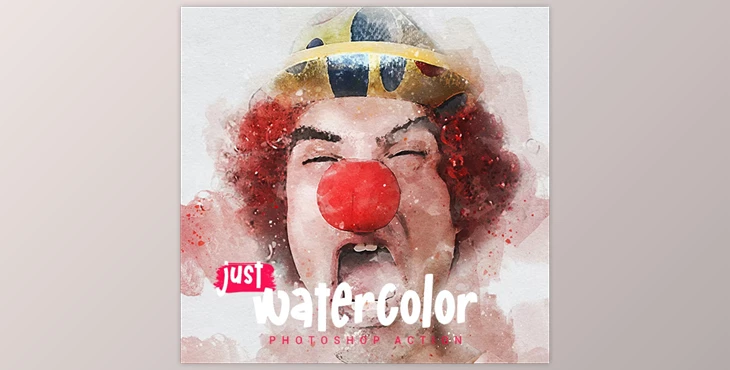 Download Just Watercolor – Photoshop Action GraphicRiver - 34148456