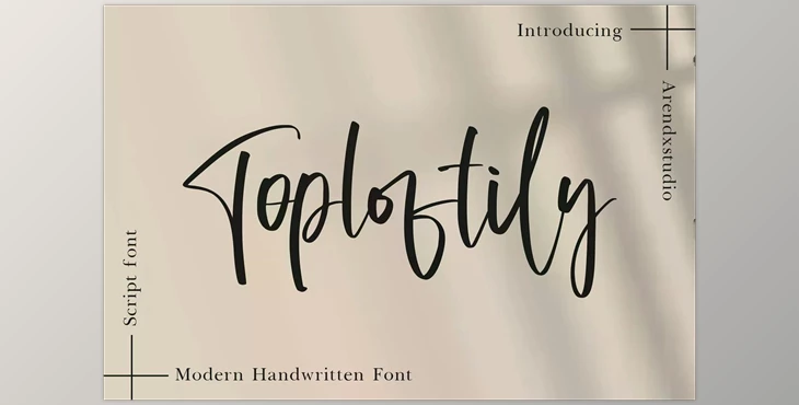 Download Toploftily – Modern Handwritten Font