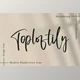 Download Toploftily – Modern Handwritten Font