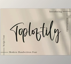 Download Toploftily – Modern Handwritten Font
