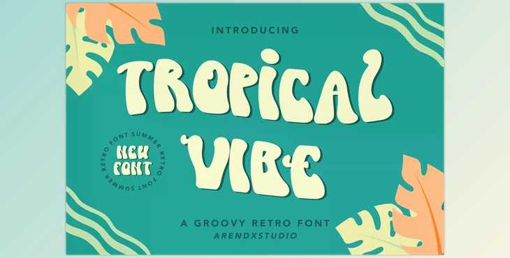 Download Tropical Vibe – Groovy Retro Font