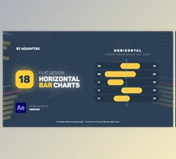 Download Flat Design Horizontal Bar Charts (Videohive 35825515) - AE Project