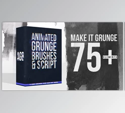 Download Animated Grunge Brushes Collection + Script (Videohive 35941079) - AE Project